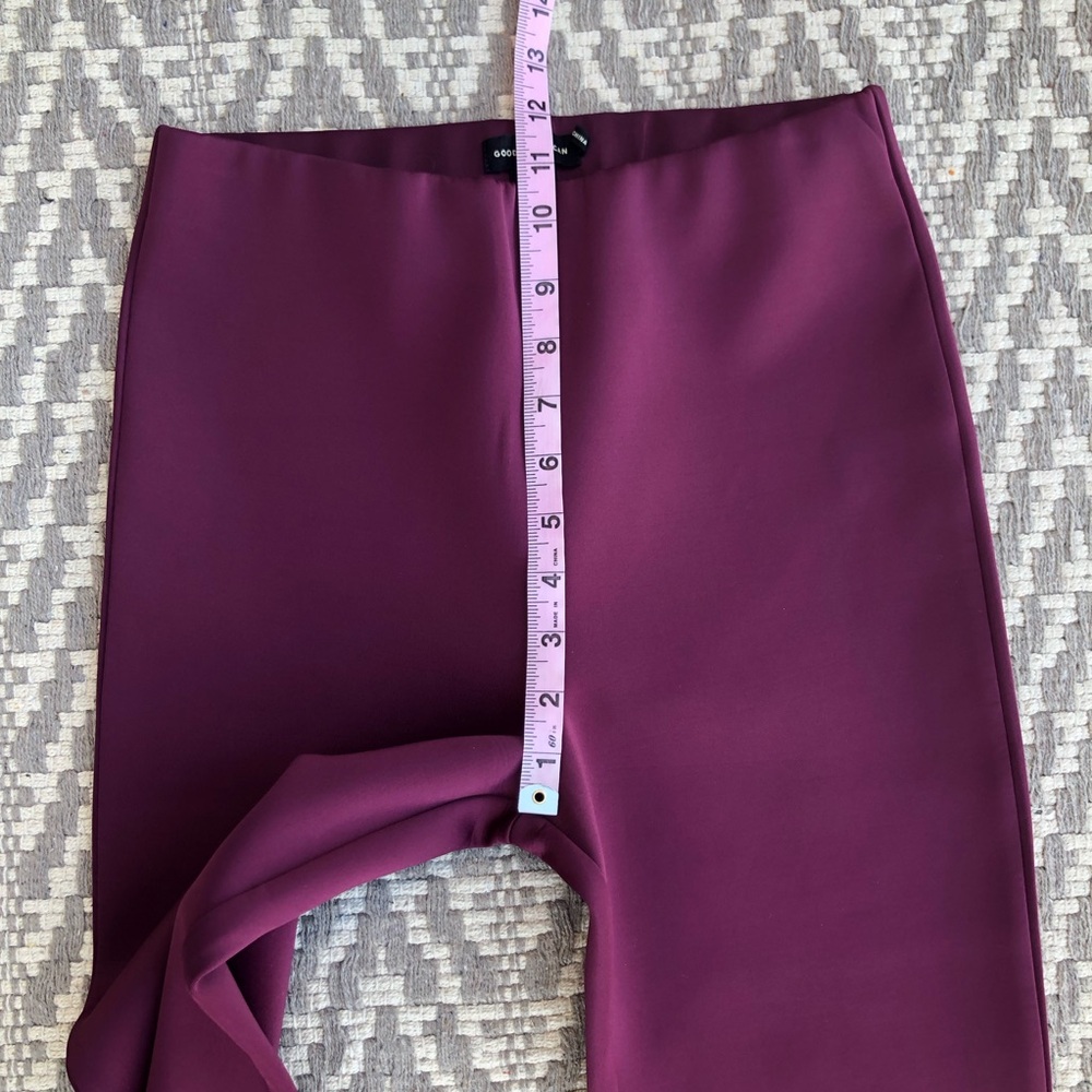 Good American scuba boss pull on slim pant in Oxblood002 size medium - Picture 6 of 13